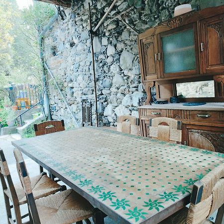 Gîte et jardin en bord de rivière Saumane Esterno foto
